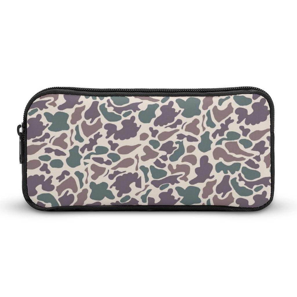 DG2-SS00038 No Moq Customization Pattern Camouflage Canvas Zipper Insulated Portable Casual China Polyester Pencil Case