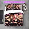 [3pcs Romantic Bedding Set] Kpop Print Duvet Cover, Soft Breathable Bedding Set For Bedroom Guest Room School Dorm Decor