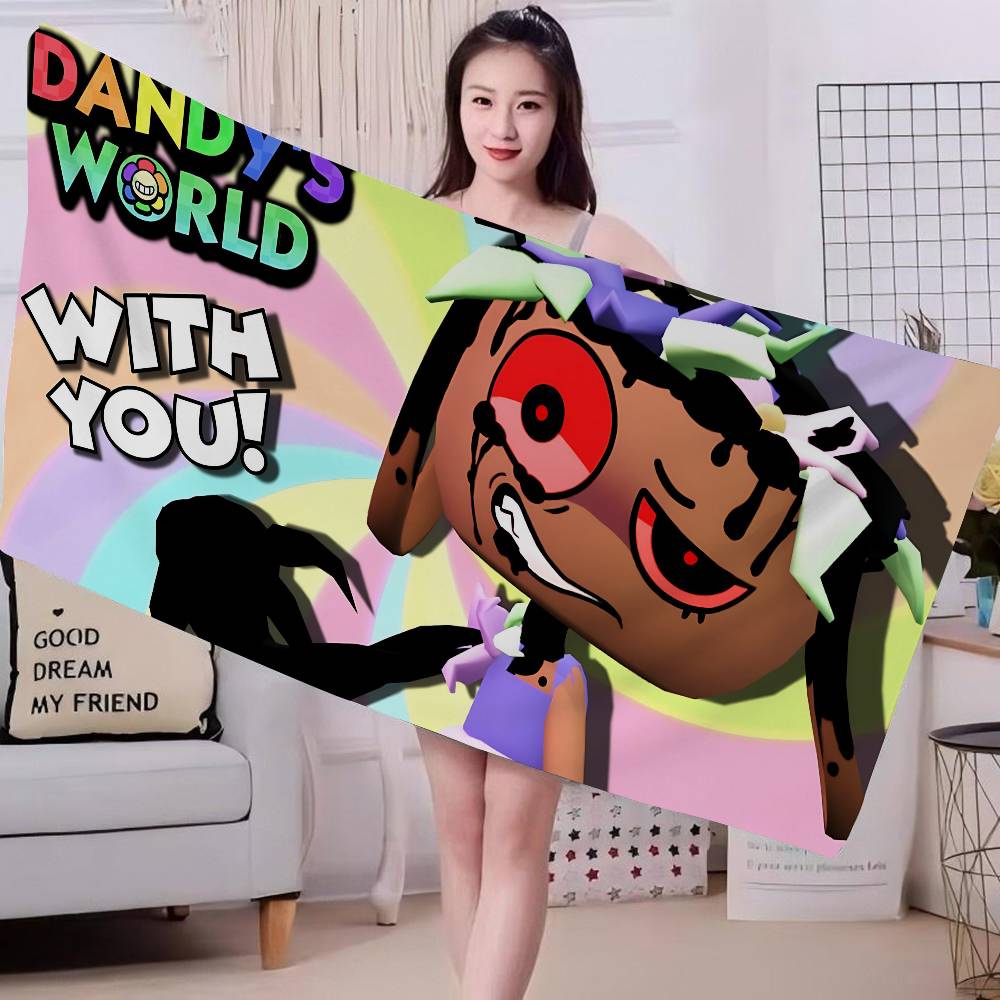 D-Dandys WorldS Coperta in Microfibra Cartone Animato Asciugatura Rapida Asciugamani da Spiaggia Stampa Sovradimensionata Super Assorbente Coperta Asciugamano per Piscina
