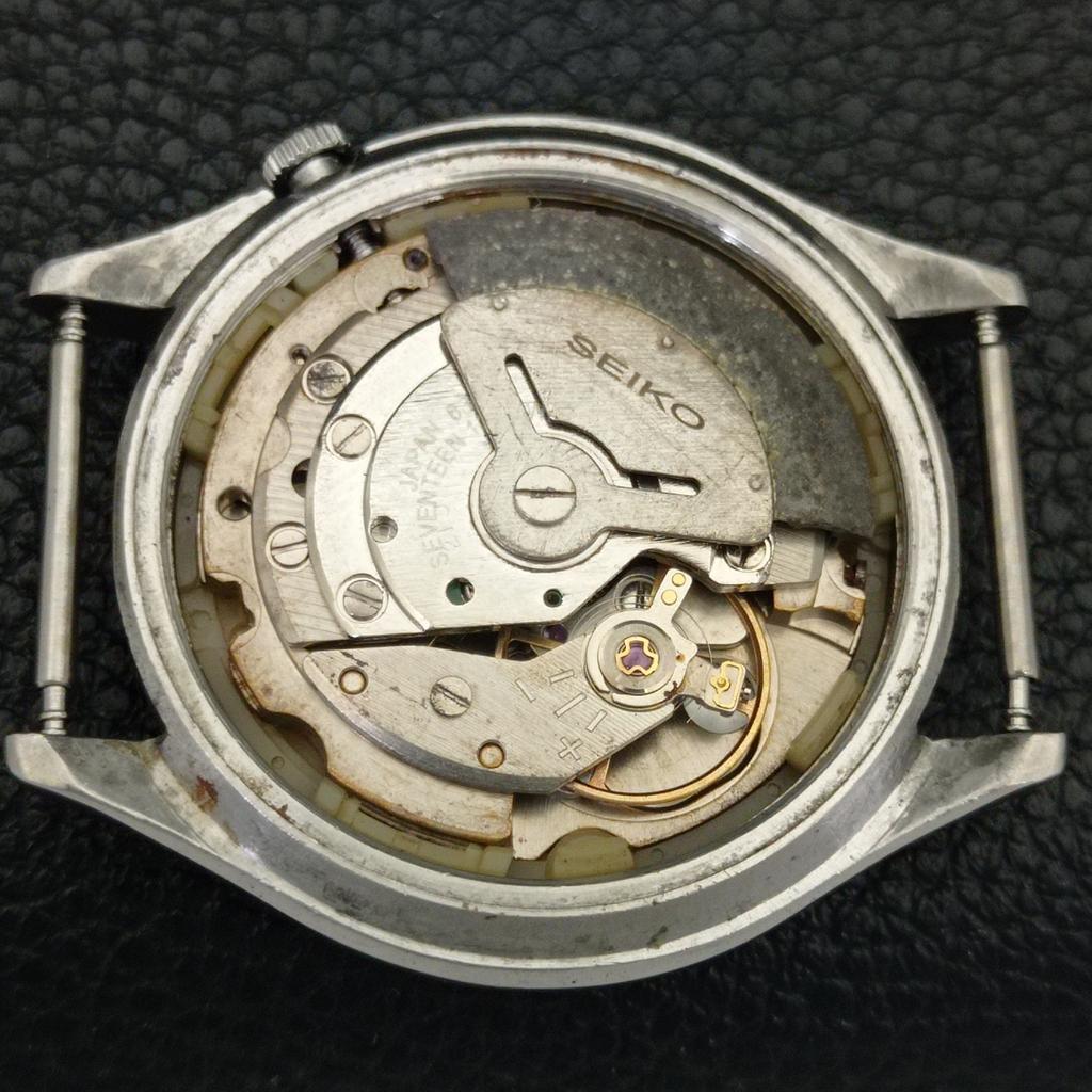 AUTOMATIC VINTAGE SEIKO 5 JAPAN 6309A MENS WHITE COLOR DIAL WATCH a702712-1