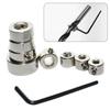 3-16mm Shaft Woodworking Drill Locator Depth Stop Collars Ring Positioner Drill for Wood Drill Bit with Hexagon Wrench Bit Tool