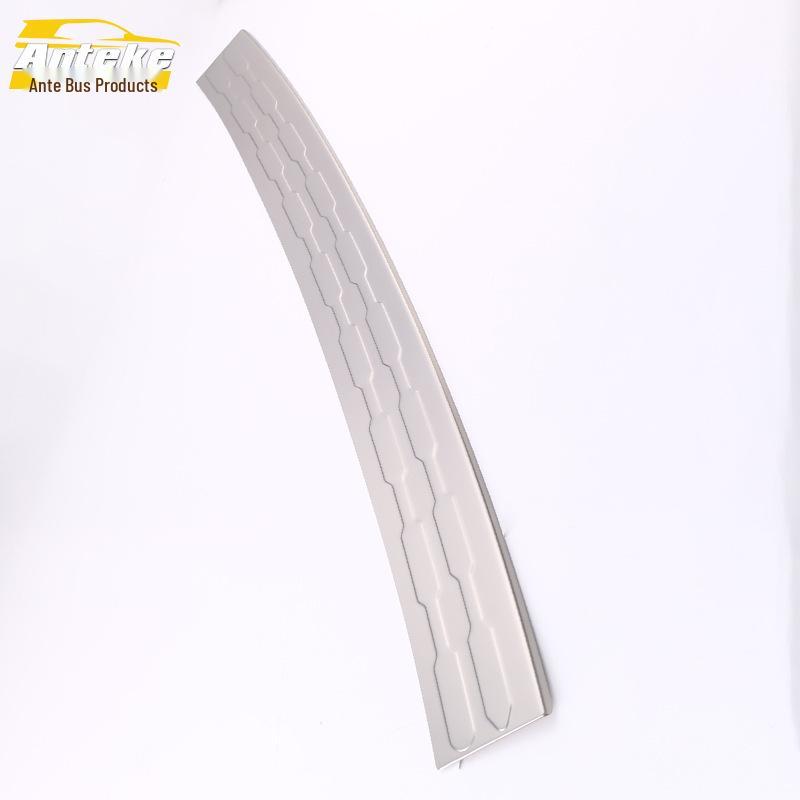 13 Tucson Brushed Rear Bumper Protector - Bright Trunk Tailgate Guard Pedal Modification