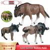 Handmade African Wildebeest and Hartebeest Wild Herbivore Figurine Collection