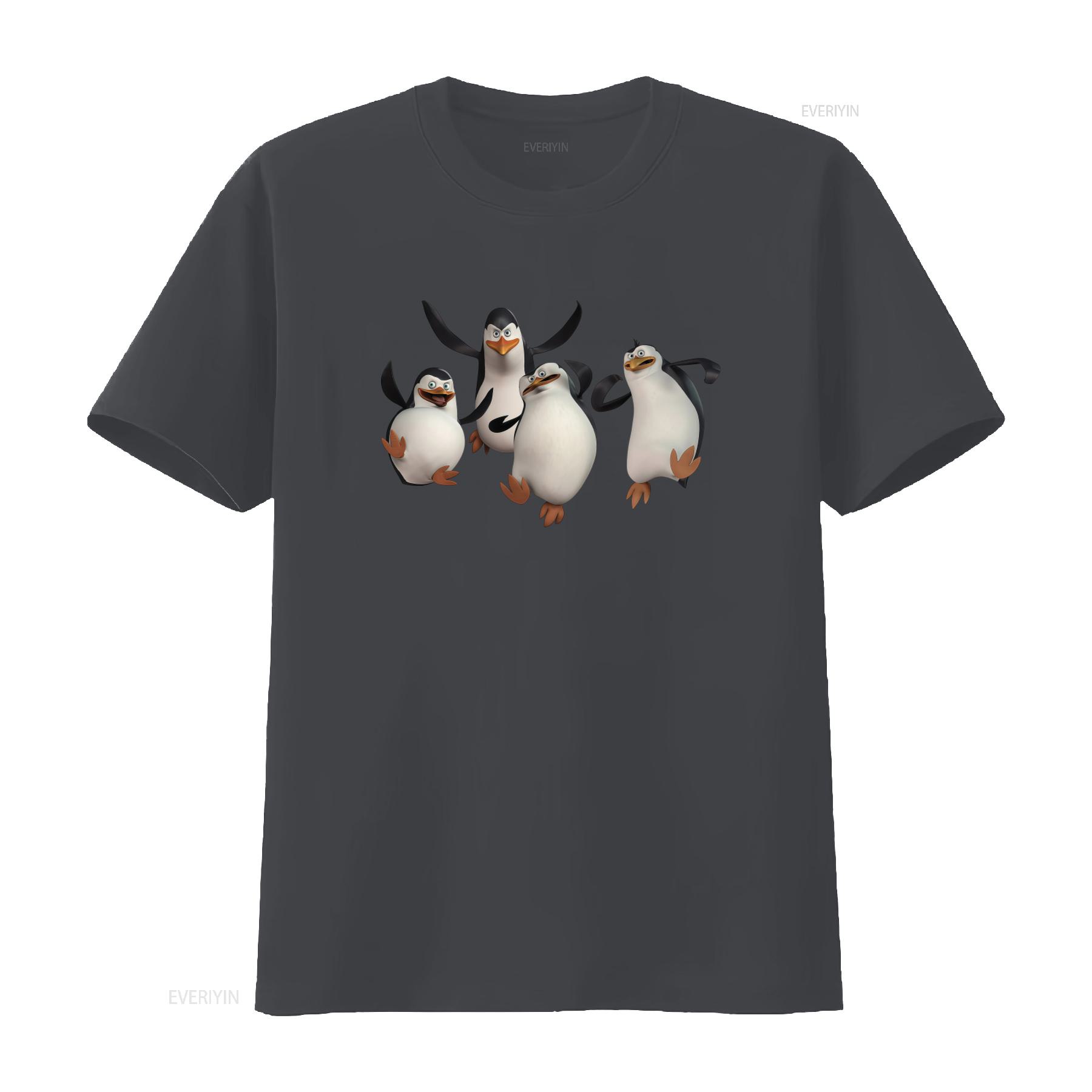 

Cute Penguins of Madagascar 2 T Shirt for Kids Soft Cotton vintage Washed fashion Comfortable Casual Unisex Stretched Stylish 4XL