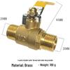 Thickened Double Male Thread Gas Valve for Natural Gas, 4-Point