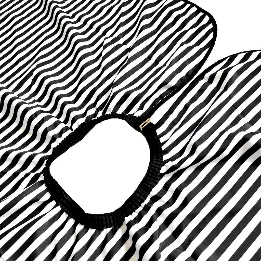   Stripe Hairdressing Gown Hair Cutting/Barbers Cape