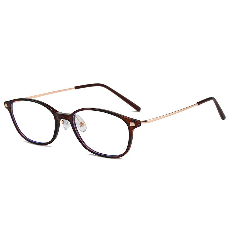 Fashion Anti-Blue Metal Glasses Optical Glasses With Myopia Flat Light Glasses Frame