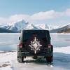 Star-Shaped Spare Tire Cover | Festive Holiday Theme Polyester Fiber Decorative Cover For Trailer, RV, SUV, Truck, Camper With S