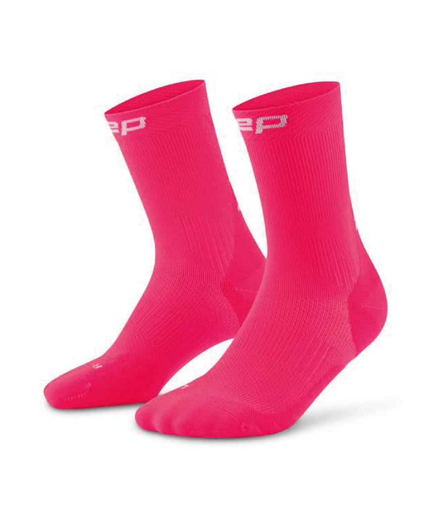 Ssiipi Cep Core Run Mid-Cut Socks V5 Pink Women'S
