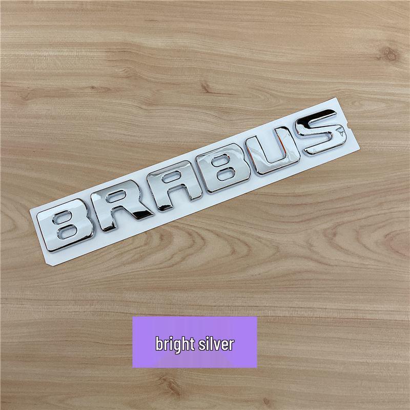 Schwarzes Brabus Schriftzug Logo Emblem für Mercedes G, E, C, S-Klasse