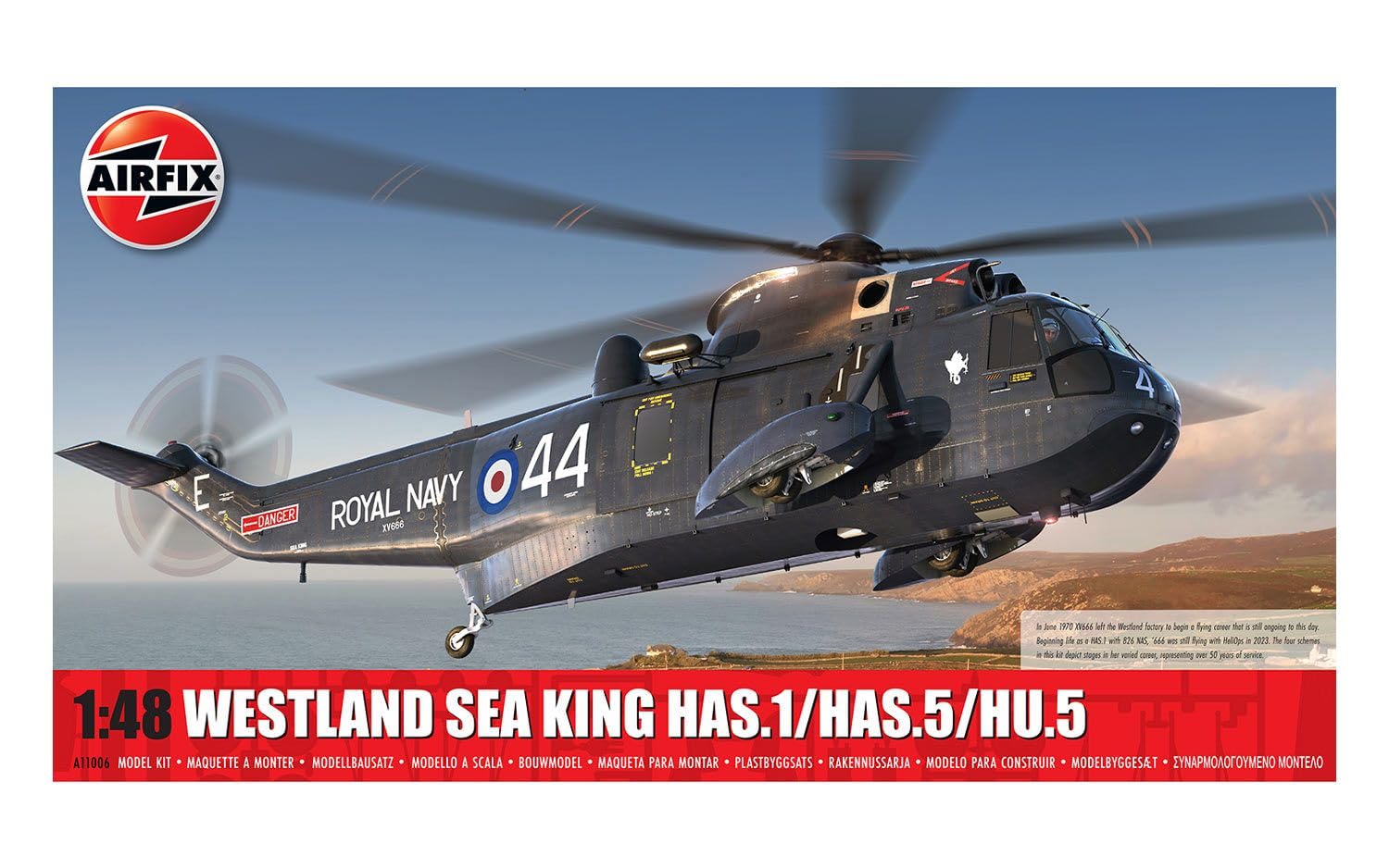 

Пластиковая модель Airfix British Westland Sea King X11006 1/48 HAS.1/HAS.5/HU.5