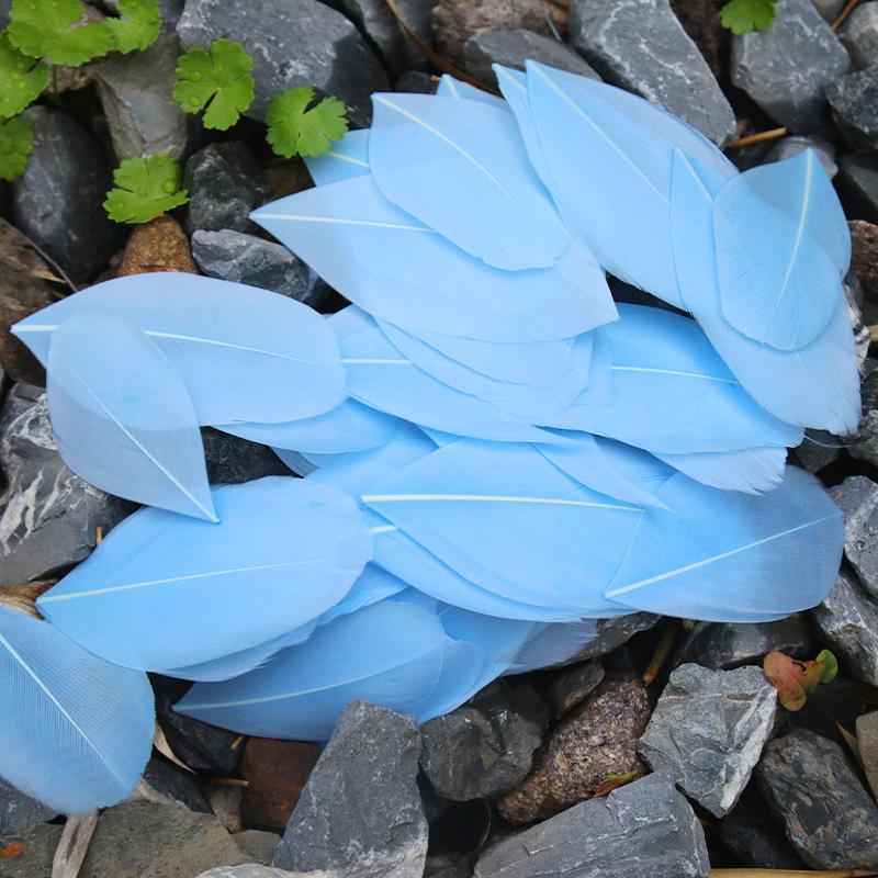 50Pcs26 Color Diy Jewelry Accessories Feather Color Floating Head Feather Goose Feather Craft Decorative Material