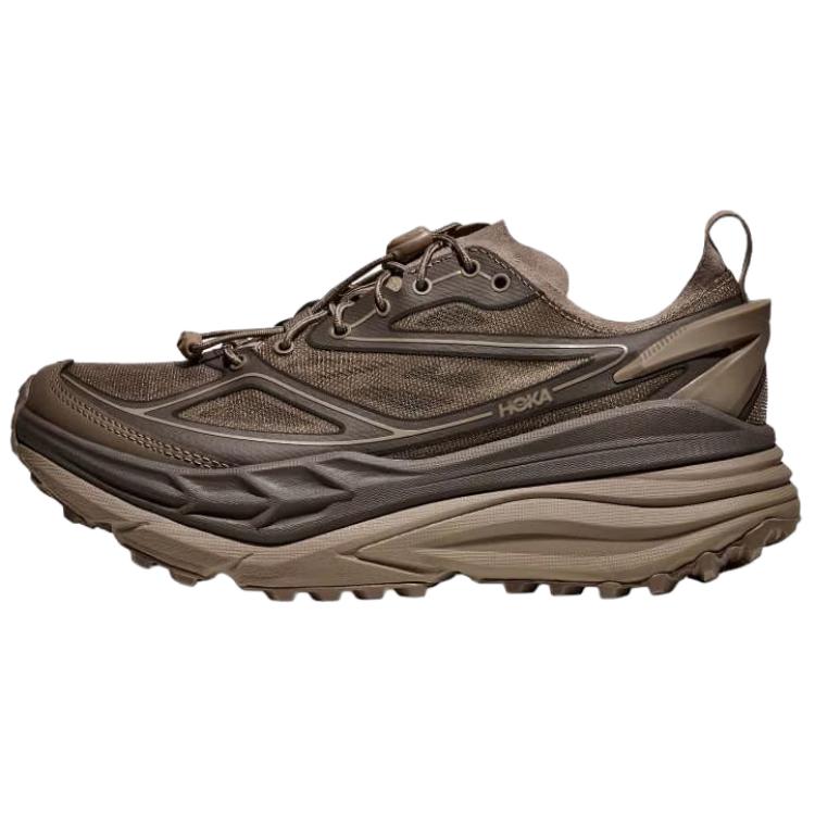 

Hoka One One Stinson One7 Comfortable Soft Trail Running Shoes Men sneaker Brown 1168931-LTS