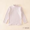 2024 Kids' Warm Long-Sleeve Mid-Collar Cotton T-Shirt for Autumn & Winter