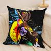 Singer JJimi HHendrix Cushion Cover Silky Short Plush Invisible Zipper Dustproof Sofa Pillow Case for Home Decor