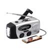 Rádio de Emergência Manivela Solar Rádio Meteorológico 1200mAh AM / FM / NOAA Rádio Meteorológico de Emergência Power Bank Portátil