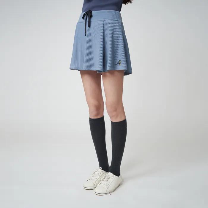 AW42AS08 Wool Blend Knee Socks_Charcoal