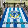 Custom Text Printed Rug Warrington Wolves FC Non Slip Floor Carpet For Home Room Decor