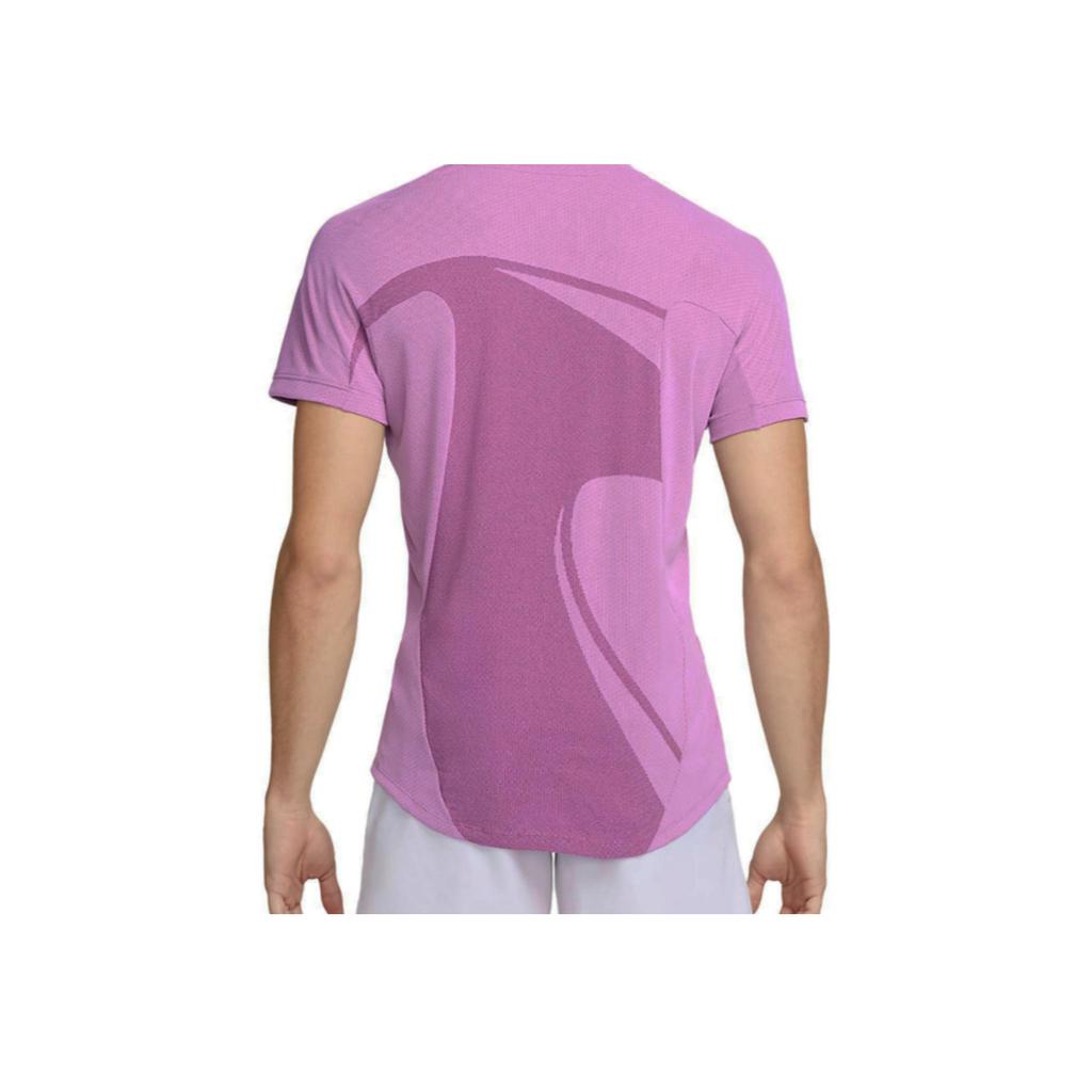 Nike Dri-FIT ADV Rafa Short Sleeve Tennis Tee Men Tops Purple Red DV2878-532