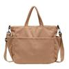 Women's Large-Capacity Corduroy Tote - Versatile Crossbody, Shoulder, Handbag for Commuting and Casual Use