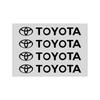 4Pcs Car Door Handle Stickers Tire Rear View Mirror Decals Emblem for Toyota Gr Trd Yaris Hilux Corolla Prius Avensis Emblem Auris Rav4