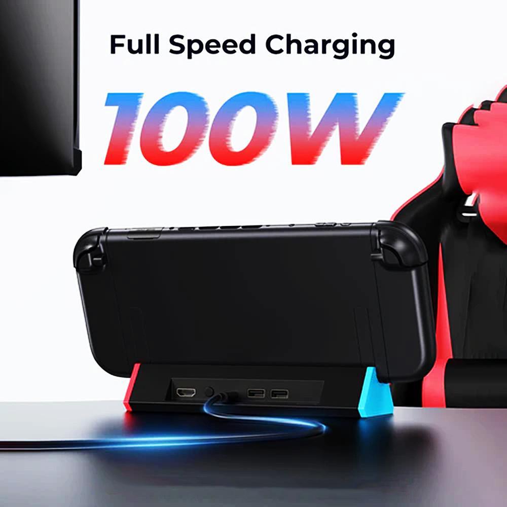 Portable TV Dock Station for NS 2 Switch 2 (2025),With 4K@120Hz HDMI Adapter/Type C Port/USB Port New Switch Game Accessorie