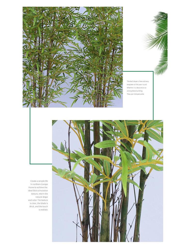 Artificial Bamboo Plant Decoration for Indoor and Outdoor Spaces