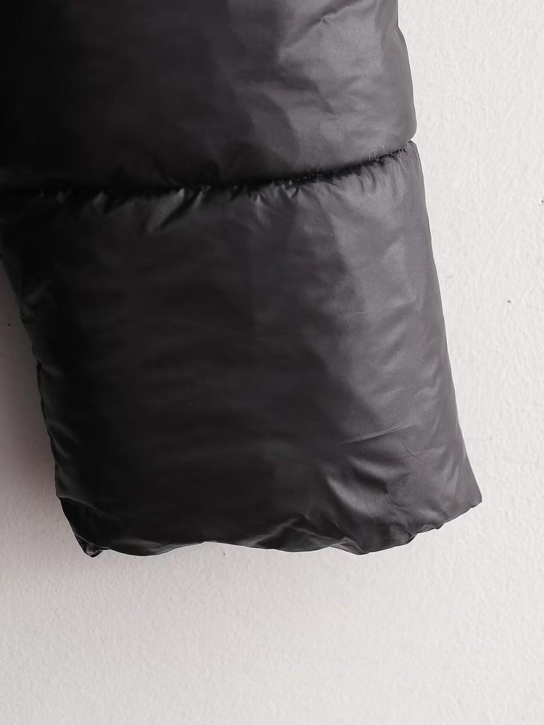 2024 Autumn Women's European & American Style Long Cotton Coat with Fur Collar