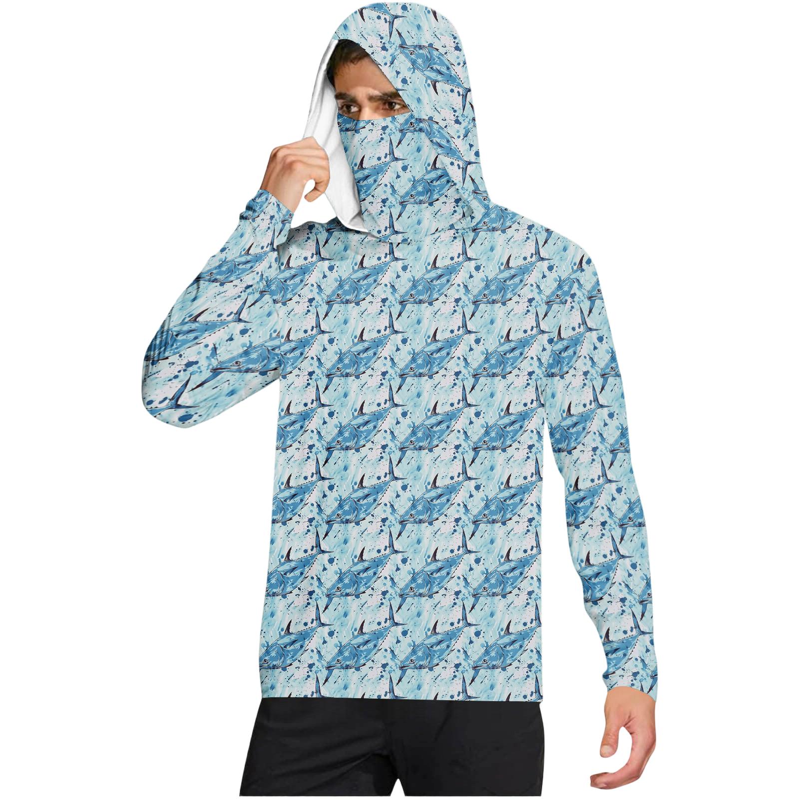 

Men s Casual Hooded Long Sleeve Sunscreen Top XL