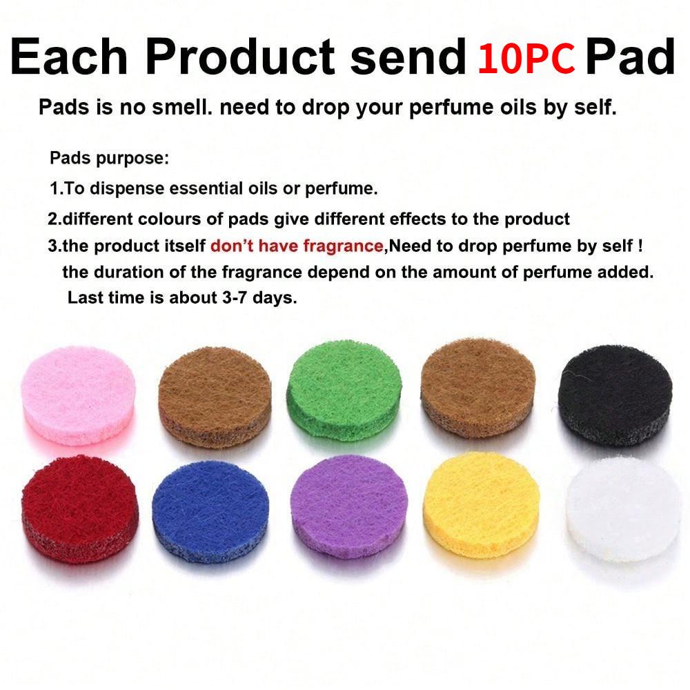 Car Aromatherapy Essential Oil Diffuser - Stainless Steel Vent Clip Air Freshener with 10 Refill Pads