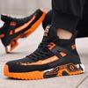 Men's Steel Toe Safety Shoes: Anti-Smash, Anti-Puncture, Fly-Knit, Soft Sole, Comfortable, High-Top Work Boots