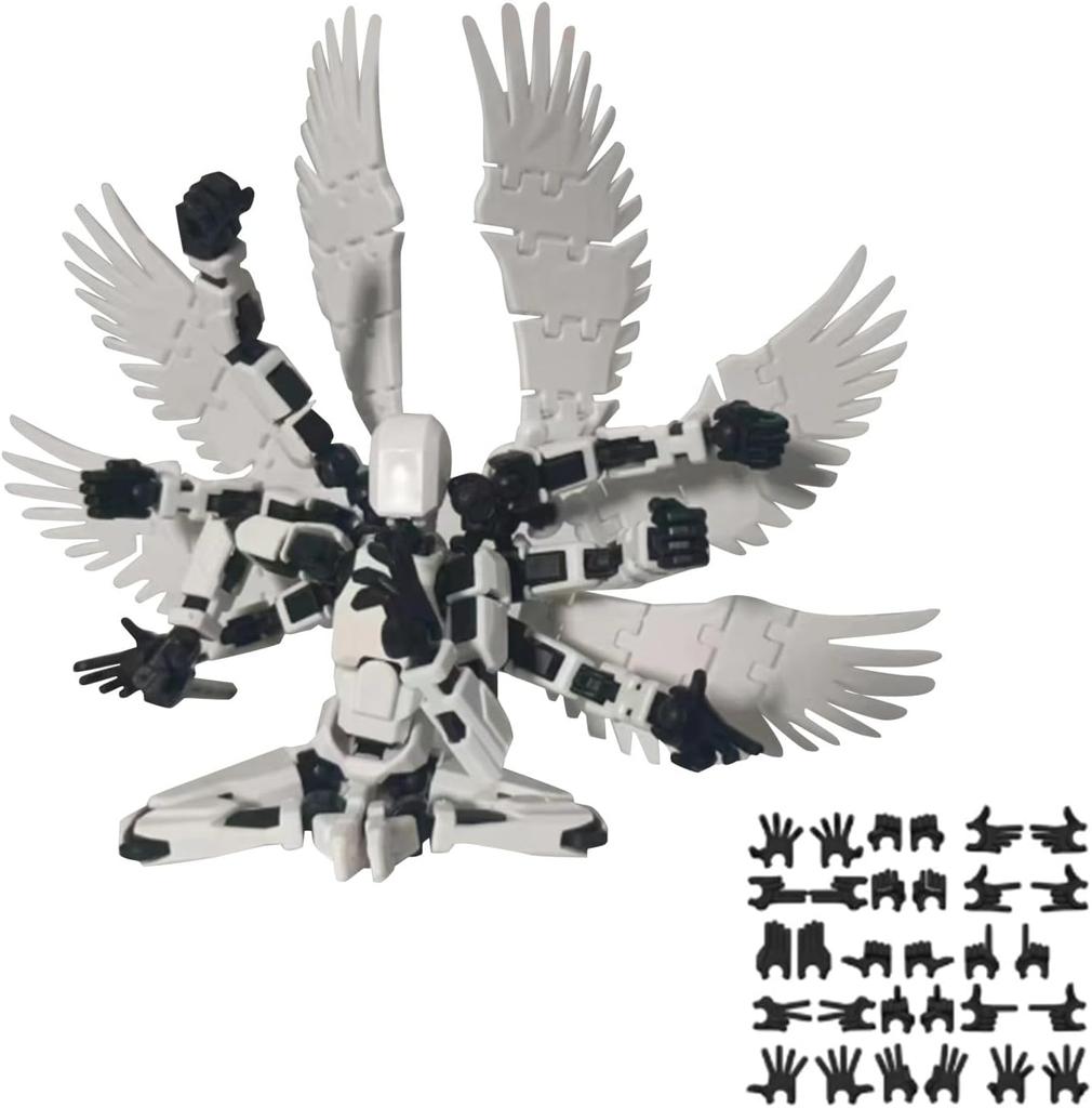 Mythological Figure PVC Model, 3D Printed Multi-Joint Full Body Movable Robot Titan 13, for Stop Motion Animation Adult Desktop Decor