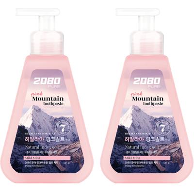 2080 Pure Pink Mountain Pump Pasta de Dientes 325g, 2 unidades de pasta de dientes coreana
