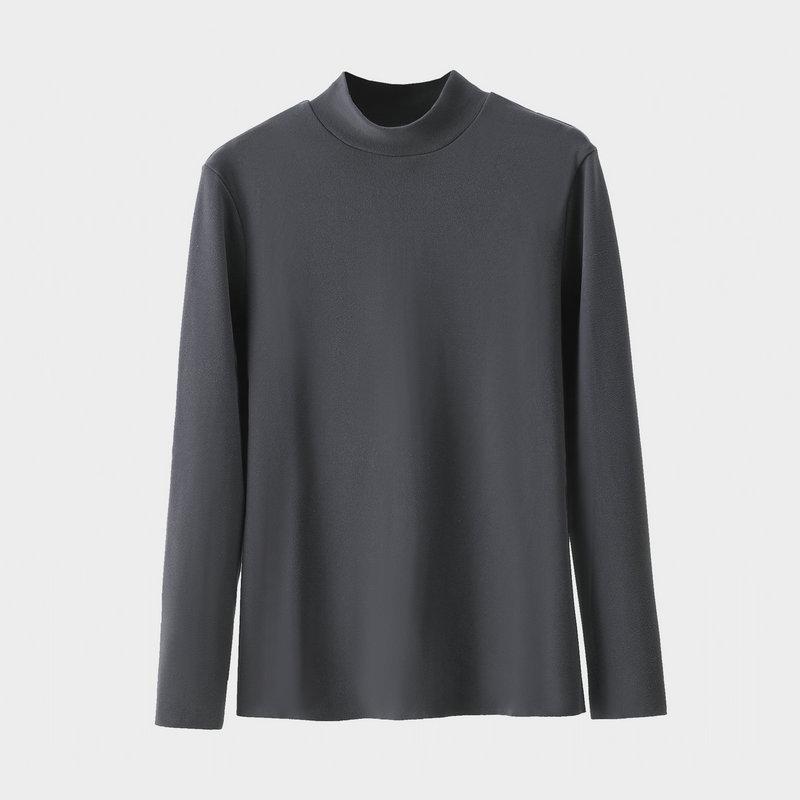 Women's Thermal Velvet Long-Sleeve Turtleneck Top for Fall/Winter