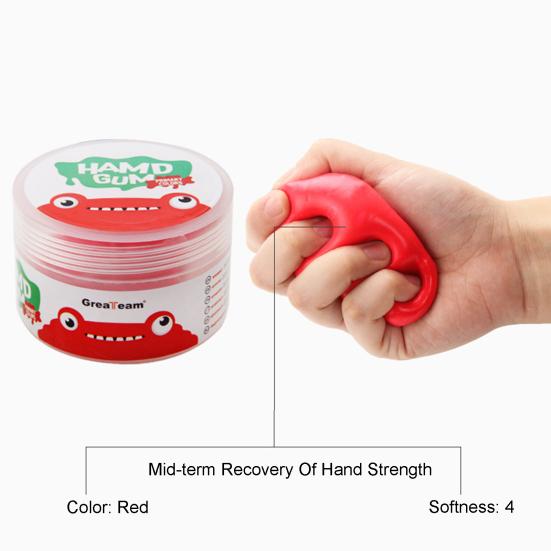 4Pcs/Set Therapy Putty Reusable Strength Training Silicone Hand Exercise Rehab for Adult
