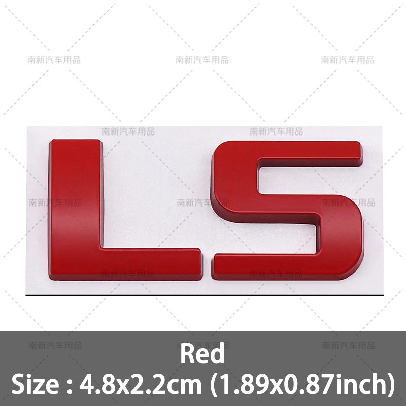 3D Metal LT LS Letterl Badge Logo Car Rear Trunk  Emblem Stickers Decal for Chevrolet Silverado Colorado Corvette C8 Car Styling