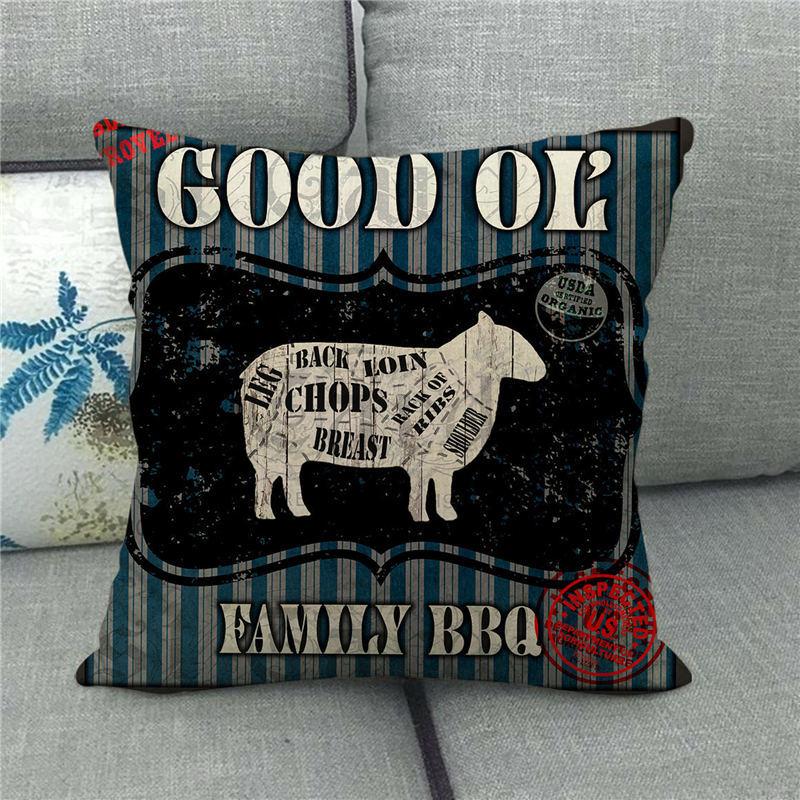 Farm Animals: Cows Sheep Pigs Chickens Digital Printing Short Plush Pillow Covers For Car Sofa Office Cushion Cover Home Goods