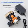 UOSU Long-Lasting Rechargeable Headlamp for Safety Helmets
