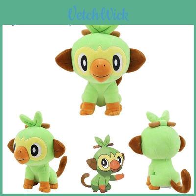 Adorable 7.8in Pokemon Grookey Plush Toy Soft Stuffed Monkey Doll