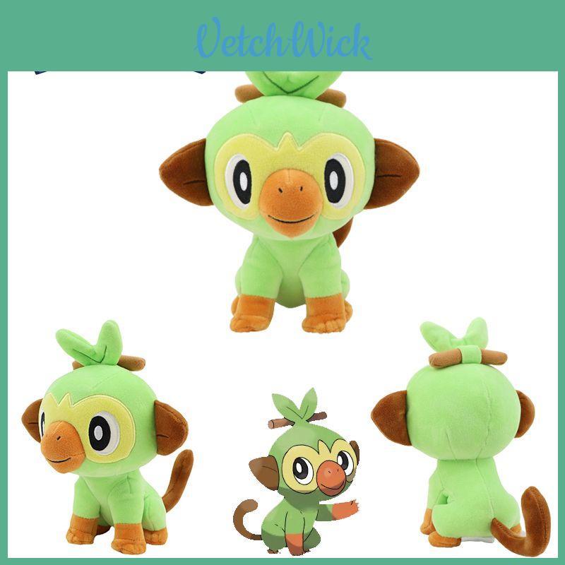 Adorable 7.8in Pokemon Grookey Plush Toy Soft Stuffed Monkey Doll