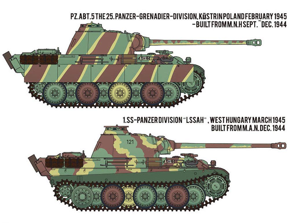Academy German Panther G Late Production Plastic Model 13523 1/35 Ausf.