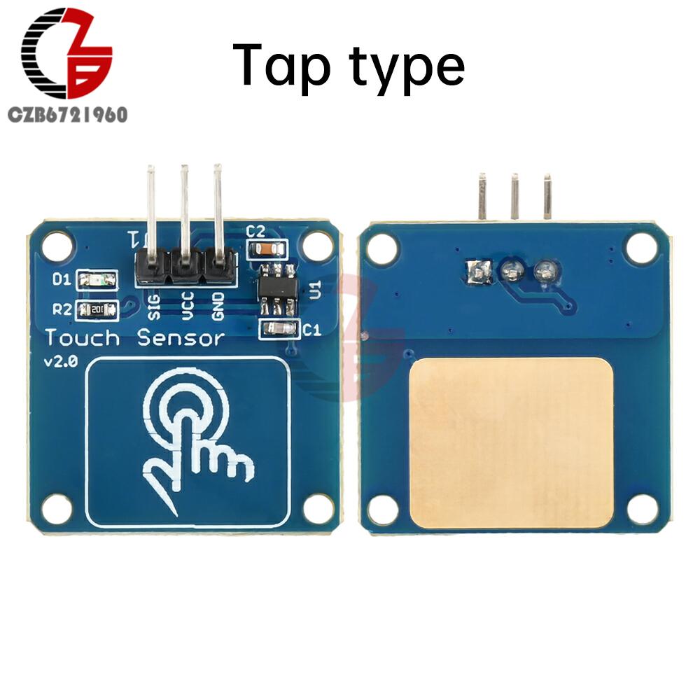 

DC 2-5.5V 1 Channel Touch Sensor Switch Module TTP223B Digital Capacitive Touch Module Gold-plated Point Action Latch Type