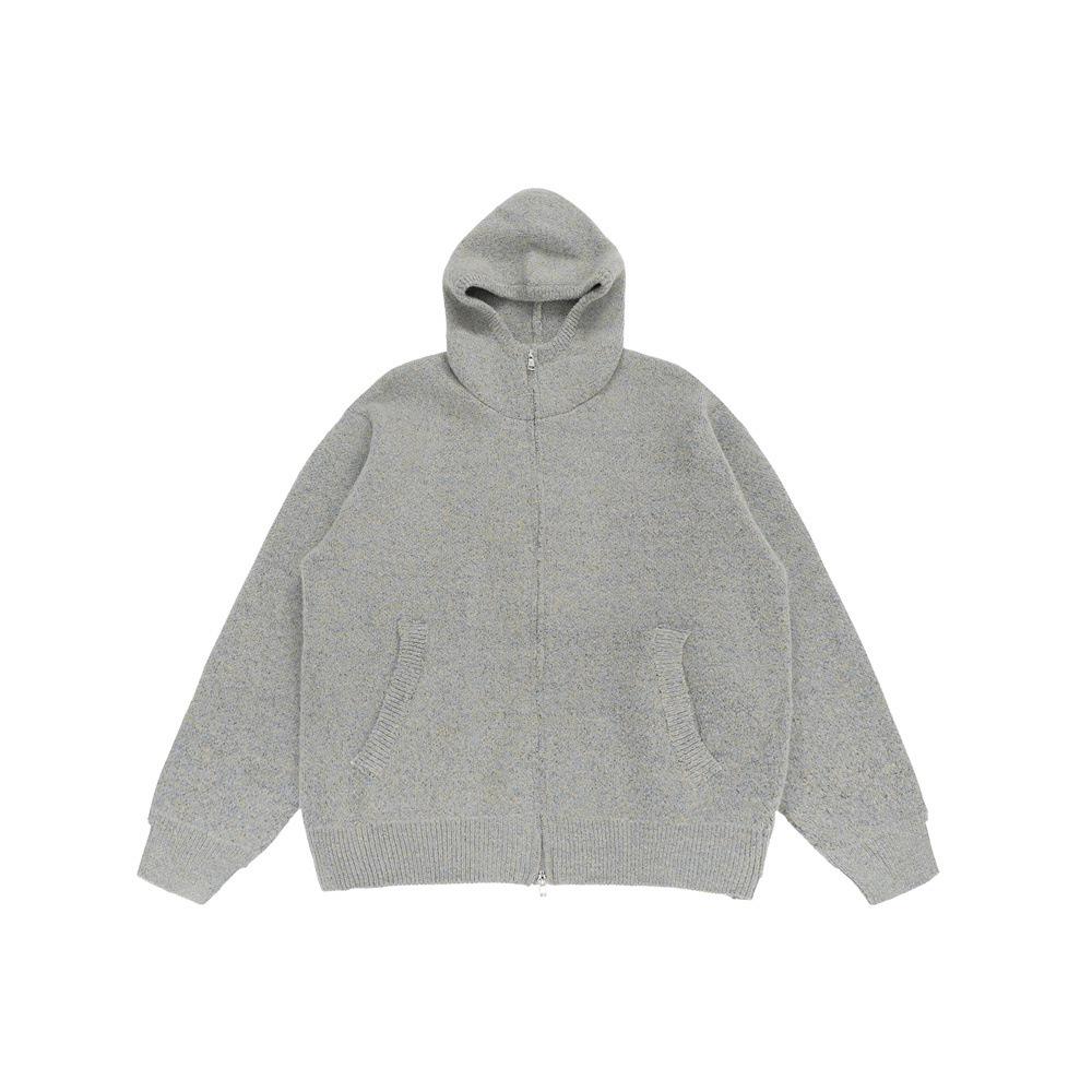 

Men s Retro Heavyweight Knit Cardigan - Autumn High Neck Sweater, Casual American Street Style Jacket XL