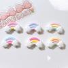 30 Pcs New Lovely Mini Kawaii Cartoon Clouds, Rainbows Resin Diy Jewellery Manicure Hairpin Accessories Decorate A70