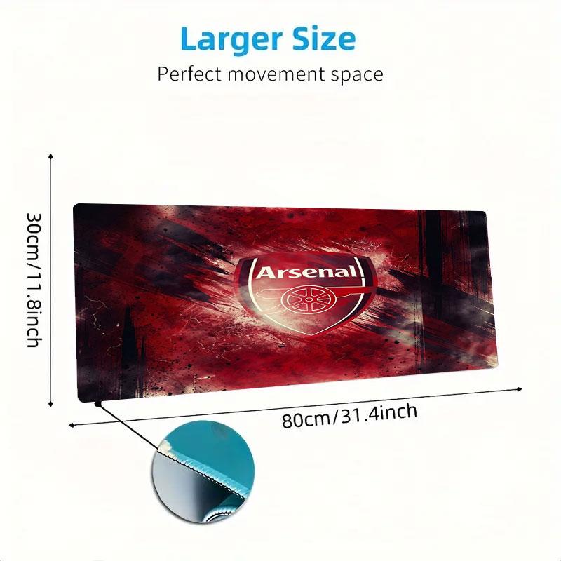 Arsenal F Large Size Mouse Pad Large Gaming Table Cushion Non-slip Laptop Tablet Big Mousepad XXL Mat Mini PC Playmat With Lock Edge