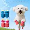 Pack of 4 Breathable Waterproof Dog Rain Boot Slip Resistant Footwear for Comfortable Outdoor Walking and Paw Safety