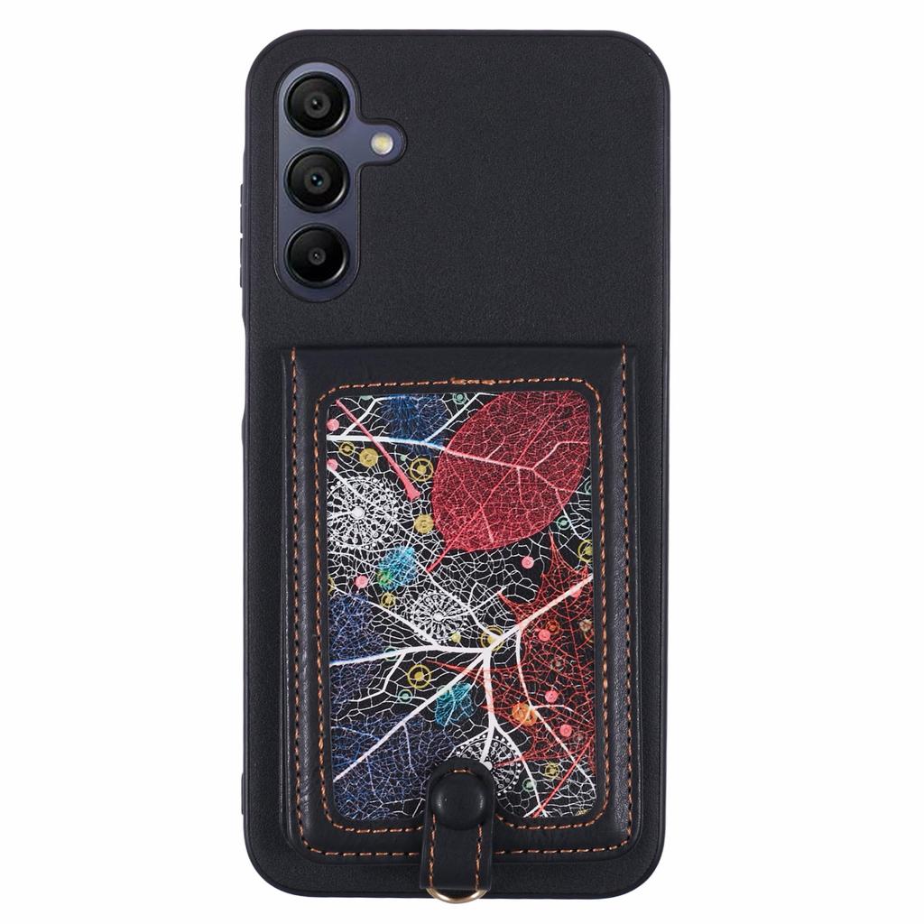 For Samsung Galaxy A15 4G/5G Phone Case with Galaxy Card Bag Kickstand RFID Blocking