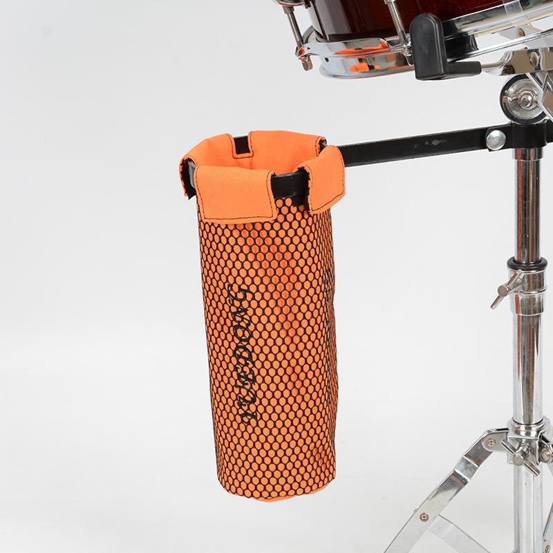 

Портативная однотонная сетчатая сумка-держатель для барабанных палочек, водонепроницаемая сумка для хранения барабанных палочек с подвесным ремнем оранжевый