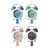 Metal Frame Silent Table Clock 4-Inch Bedroom Desktop Clock Creative Twin Bell Alarm Clock  Bedroom