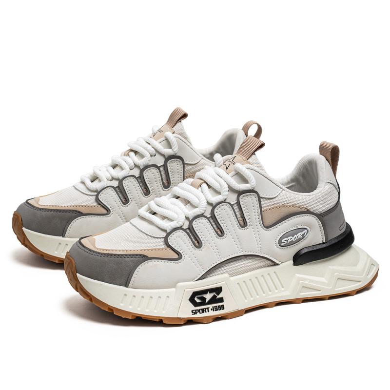 

39-44 Новые модные кроссовки для бега на открытом воздухе для мужчин кроссовки Luxus Designer Tênis Masculino повседневная обувь на платформе для мальчиков нескользящая 44 бежевый